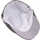 Thin Retro British Style Adjustable Shade Cotton Linen Beret(Navy)
