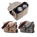 Retro Photo Camera Bag Case Cover For Canon EOS 200D 77D 7D 80D 800D 1300D 6D 70D 760D 750D 700D 600D 100D 1200D 1100D SX540(Gray)