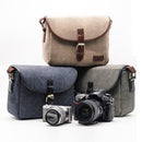 Retro Photo Camera Bag Case Cover For Canon EOS 200D 77D 7D 80D 800D 1300D 6D 70D 760D 750D 700D 600D 100D 1200D 1100D SX540(Dark Khaki)