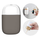 Magnetic Toothpick Holder Container Portable Toothpick Box Refrigerator Microwave Oven Household Table Toothpick Dispenser(Chocolate)