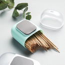 Magnetic Toothpick Holder Container Portable Toothpick Box Refrigerator Microwave Oven Household Table Toothpick Dispenser(Chocolate)