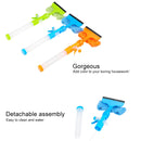 Multi-functional Double-sided Cleaning Scraper Household Tool Spray Water Brush Glass Scraping Tool Cleaner(Blue)