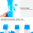 Multi-functional Double-sided Cleaning Scraper Household Tool Spray Water Brush Glass Scraping Tool Cleaner(Blue)