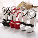 Sexy Nightclub Super High Heels, Size:39(Black)