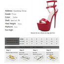 Sexy Nightclub Super High Heels, Size:39(Black)