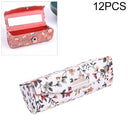 12 PCS Mini with Mirror Portable Makeup Box Lipstick Box(White)