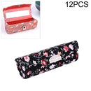 12 PCS Mini with Mirror Portable Makeup Box Lipstick Box(Black)
