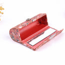 12 PCS Mini with Mirror Portable Makeup Box Lipstick Box(Blue)