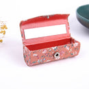 12 PCS Mini with Mirror Portable Makeup Box Lipstick Box(Orange)