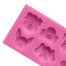Dogs Shape Cartoon Silicone Fondant Cake Decorating Mold