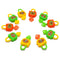 10 PCS Colorful Plastic Cartoon Toy Lock for Kids with Keys Birthday Toy, Random Color Delivery