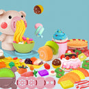 Kids Kitchen Toy Set DIY Noodles Machine Toy Clay Dough Plasticine Ice Cream Machine Mould Play Kit, Random Color Delivery(5 Colors)
