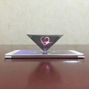 10 PCS 3D Pyramid Magic Projection Mobile Phone Simple Holographic Projection Film