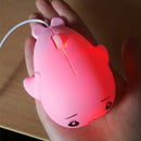 Cute Cartoon Wired Mouse Girl Office Home Laptop Mouse(Pink)