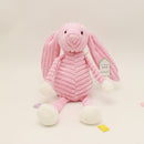 Striped Animal Plush Toy Doll Creative Animal Doll, Type:Pink Rabbit, Height:33cm