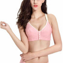 Cotton Nursing Bra Maternity Pregnancy Sports Nursing Breast Feeding Bras, Size:75B(Pink)