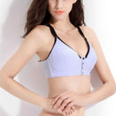 Cotton Nursing Bra Maternity Pregnancy Sports Nursing Breast Feeding Bras, Size:85C(Purple)