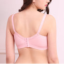 Nursing Maternity Clothing Cotton Breast Feeding Bra for Pregnant Women Pregnancy Breast Sleep Underwear, Size:34/75(Pink)