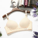 Nursing Maternity Clothing Cotton Breast Feeding Bra for Pregnant Women Pregnancy Breast Sleep Underwear, Size:34/75(Beige)