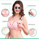 Nursing Maternity Clothing Cotton Breast Feeding Bra for Pregnant Women Pregnancy Breast Sleep Underwear, Size:36/80(Beige)