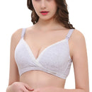 Nursing Maternity Clothing Cotton Breast Feeding Bra for Pregnant Women Pregnancy Breast Sleep Underwear, Size:40/90(Gray)