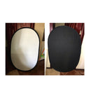 2 PCS Double-sided Cutout Photography Keying Shooting Background Board Mixed Background Cloth, Size:100x150cm, Color:Black White