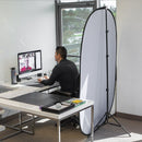 2 PCS Double-sided Cutout Photography Keying Shooting Background Board Mixed Background Cloth, Size:200x150cm, Color:Black White