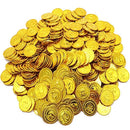 Children Pirate Treasure Toys Treasure Hunting Game Props Pirate gold Coin silver Coin copper Coin toys(Gold)