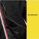 Men Zipper Jacket Male Casual Streetwear Hip Hop Slim Fit Pilot Coat Men Clothing, Size: XXL(Dark Blue)