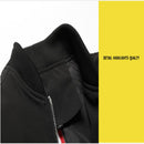 Men Zipper Jacket Male Casual Streetwear Hip Hop Slim Fit Pilot Coat Men Clothing, Size: XXL(Wine Red)