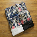 Floral Bomber Jacket Men Hip Hop Slim Fit Flowers Pilot Bomber Jacket Coat Men's Hooded Jackets, Size: M(White)