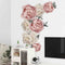 Peony Rose Flowers Wall Sticker Home Decor
