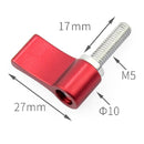 Aluminum Alloy Fixing Screw Action Camera Positioning Locking Hand Screw Accessories, Size:M5x17mm(Red)