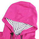 Women Waterproof Rain Jacket Hooded Raincoat, Size:L(Yellow)