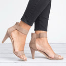 Fashion Women Heel Sandals High Heels, Size:40(Khaki)