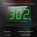 SNDWAY Wall-mounted 30~130dB Large Screen Digital Display Noise Decibel Monitoring Testers, Specification:SW525G with Storage + USB Green