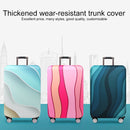Travel Abrasion-resistant Elastic Luggage Protective Cover Suitcase Dust Covers, Size:22-24 inch(Pink Ripple)