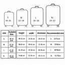 Travel Abrasion-resistant Elastic Luggage Protective Cover Suitcase Dust Covers, Size:22-24 inch(Pink Ripple)