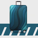 Travel Abrasion-resistant Elastic Luggage Protective Cover Suitcase Dust Covers, Size:29-32 inch(Green Ripple)