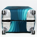 Travel Abrasion-resistant Elastic Luggage Protective Cover Suitcase Dust Covers, Size:29-32 inch(Green Ripple)