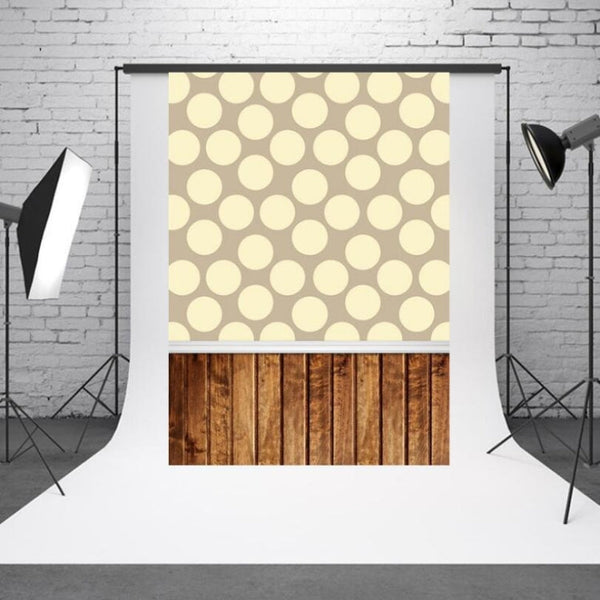 1.5m x 2.1m Light Spot Baby Photo on Vintage Wooden Board Photo Studio Background Cloth