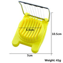 2 PCS Multifunctional Stainless Steel Egg Preserved Egg Slicer Fancy Splitter Kitchen Supplies Egg Cutting Tools(Blue)