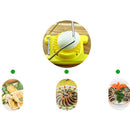 2 PCS Multifunctional Stainless Steel Egg Preserved Egg Slicer Fancy Splitter Kitchen Supplies Egg Cutting Tools(Blue)
