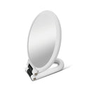 Portable Handheld Folding Adjustable Mount Magnifying Makeup Mirror, Size:2 Times(White)