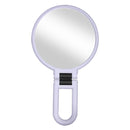 Portable Handheld Folding Adjustable Mount Magnifying Makeup Mirror, Size:5 Times(Purple)