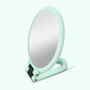 Portable Handheld Folding Adjustable Mount Magnifying Makeup Mirror, Size:15 Times(Green)