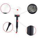2 PCS Waterproof Outdoor Bulb Solar Ground Light Lawn Landscape Decoration(White Light)