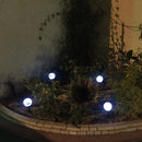 2 PCS Waterproof Outdoor Bulb Solar Ground Light Lawn Landscape Decoration(White Light)