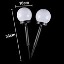 2 PCS Waterproof Outdoor Bulb Solar Ground Light Lawn Landscape Decoration(White Light)