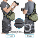CADeN K1 DSLR Camera Shoulder Waterproof Bag with Rain Cover(Army Green)